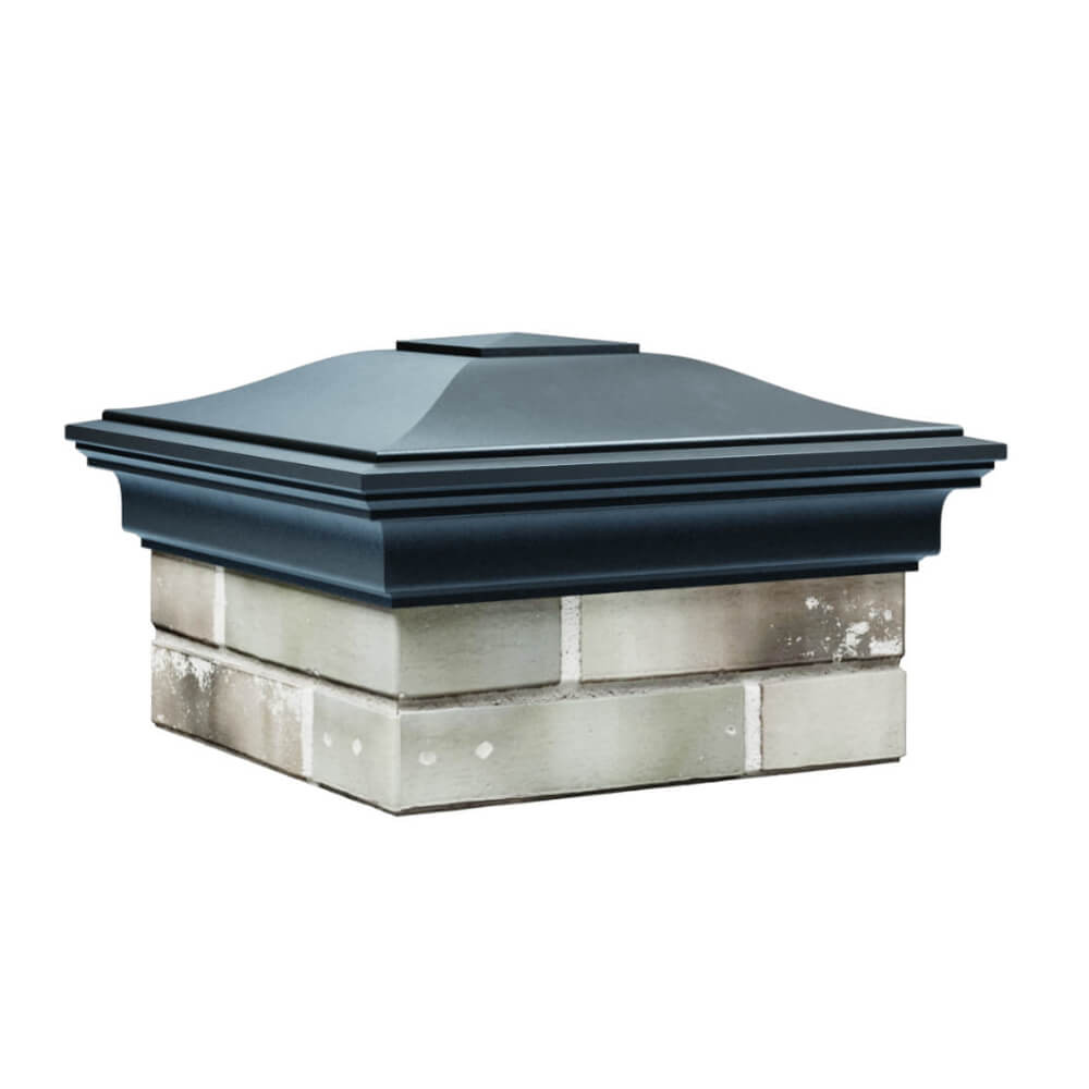 Колпак Zking Монблан Серый на столб 1.5х1.5 еврокирпича 0.7НФ (355х355мм) в Томске фото