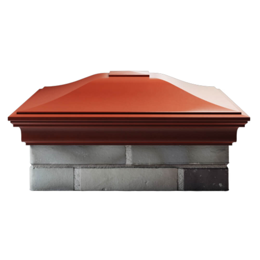 Колпак Zking Монблан Красный на столб 2х2 кирпича (515х515мм) в Томске фото