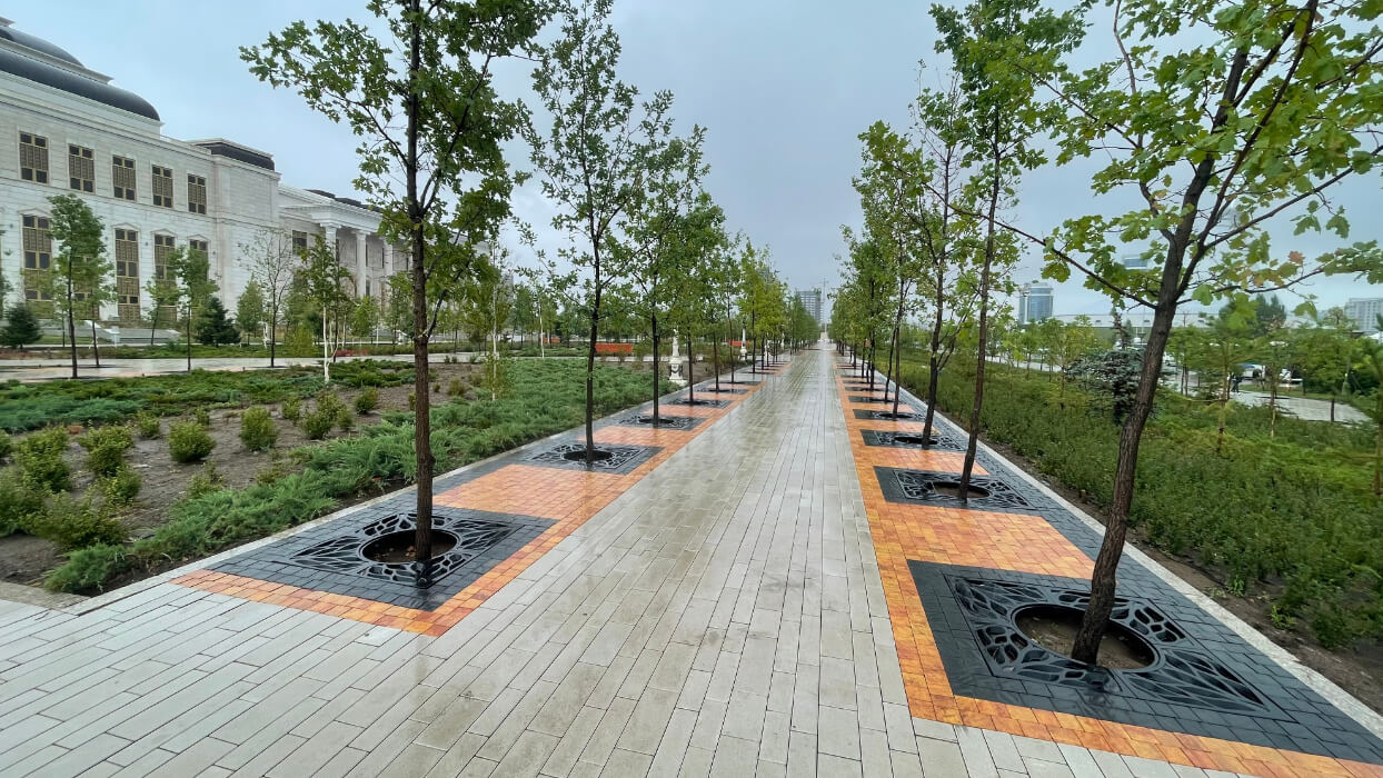 Приствольная решетка для дерева ZKING CRUST 1.2х1.2м Черная в Томске фото