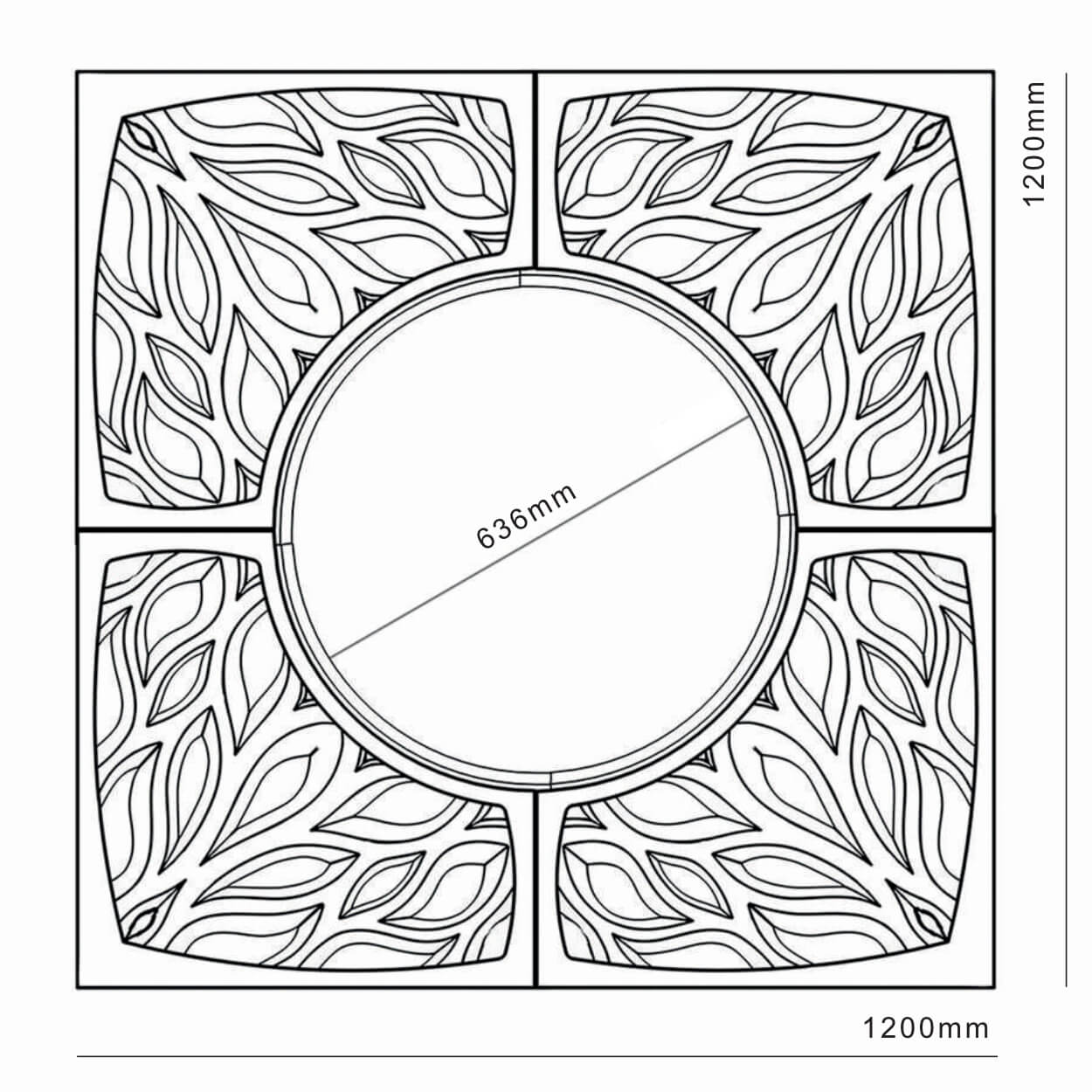 Приствольная решетка для дерева ZKING CRUST 1.2х1.2м Черная в Томске фото