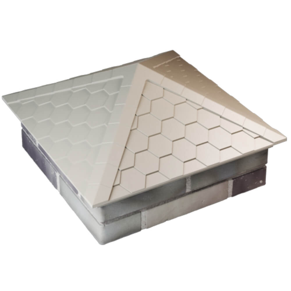 Колпак Zking Эверест Бежевый на столб 2х2 кирпича (535х535мм) Томск фото