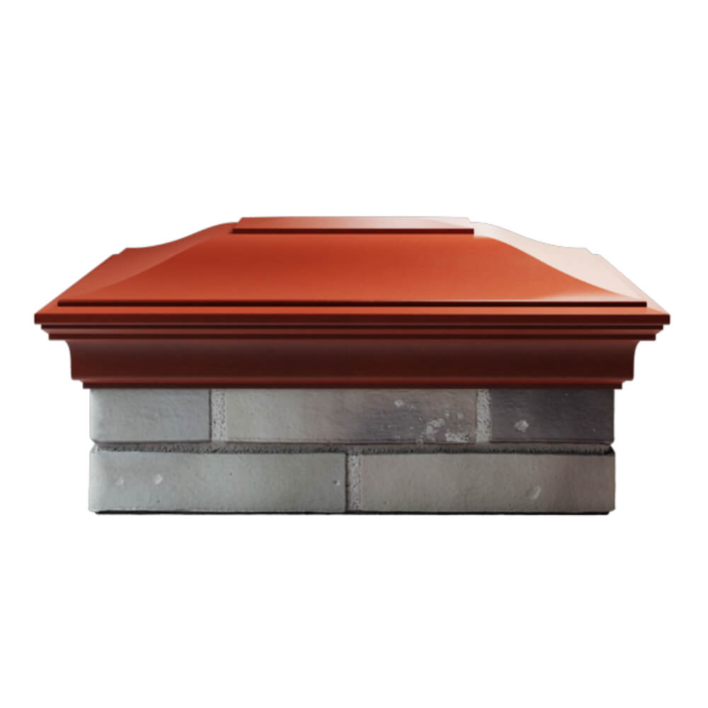 Колпак Zking Монблан Красный на столб 2х1.5 кирпича (515х385мм) в Томске фото