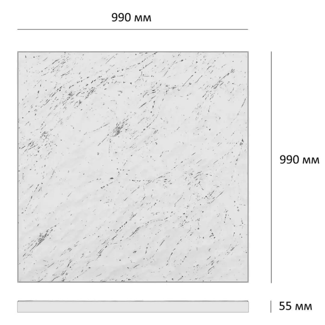 Шаговая плита STONE Светлая Галька 990х990х55мм в Томске фото