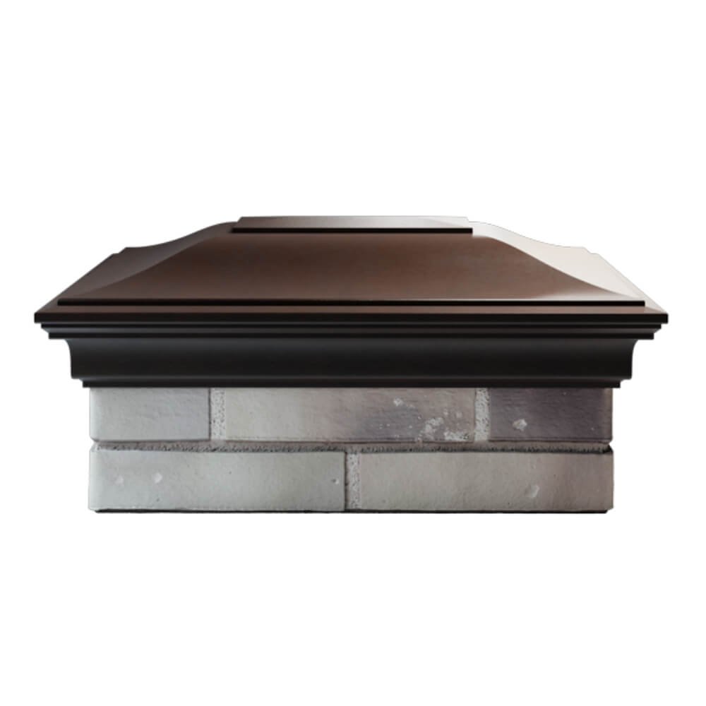 Колпак Zking Монблан Коричневый на столб 2х1.5 кирпича (515х385мм) в Томске фото