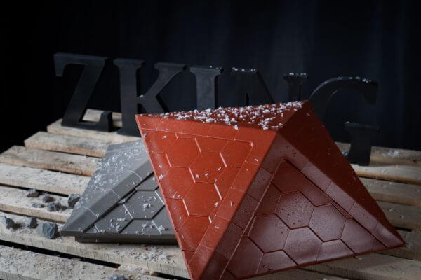 Колпак Zking Эверест Красный на столб 1.5х1.5 кирпича (390х390мм) в Томске фото