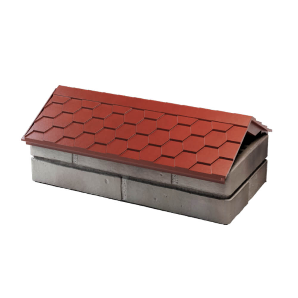 Парапет Zking Эверест Красный с посадкой на 1 кирпич (200/225/255мм) в Томске фото