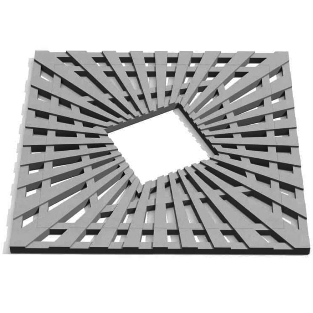 Приствольная решетка для дерева ZKING ATMOSPHERE 1.2х1.2м Серая Томск фото