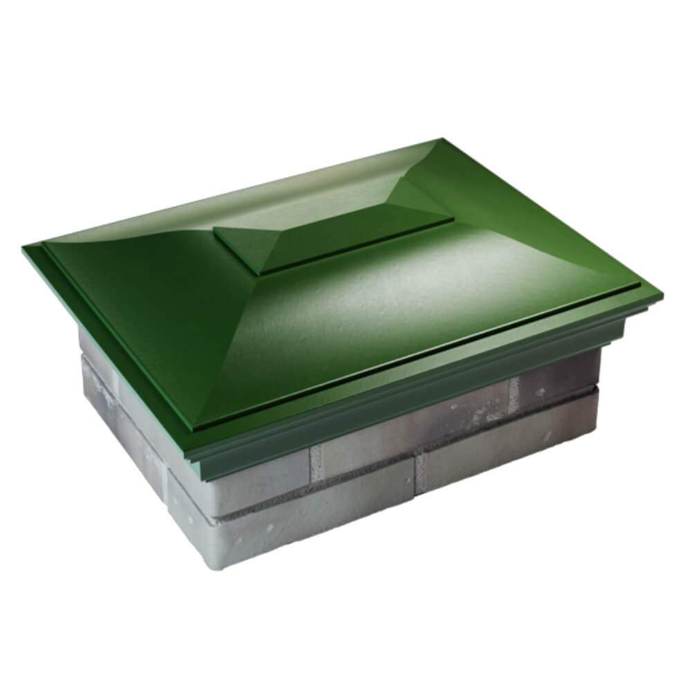 Колпак Zking Монблан Зеленый на столб 2х1.5 кирпича (515х385мм) Томск фото