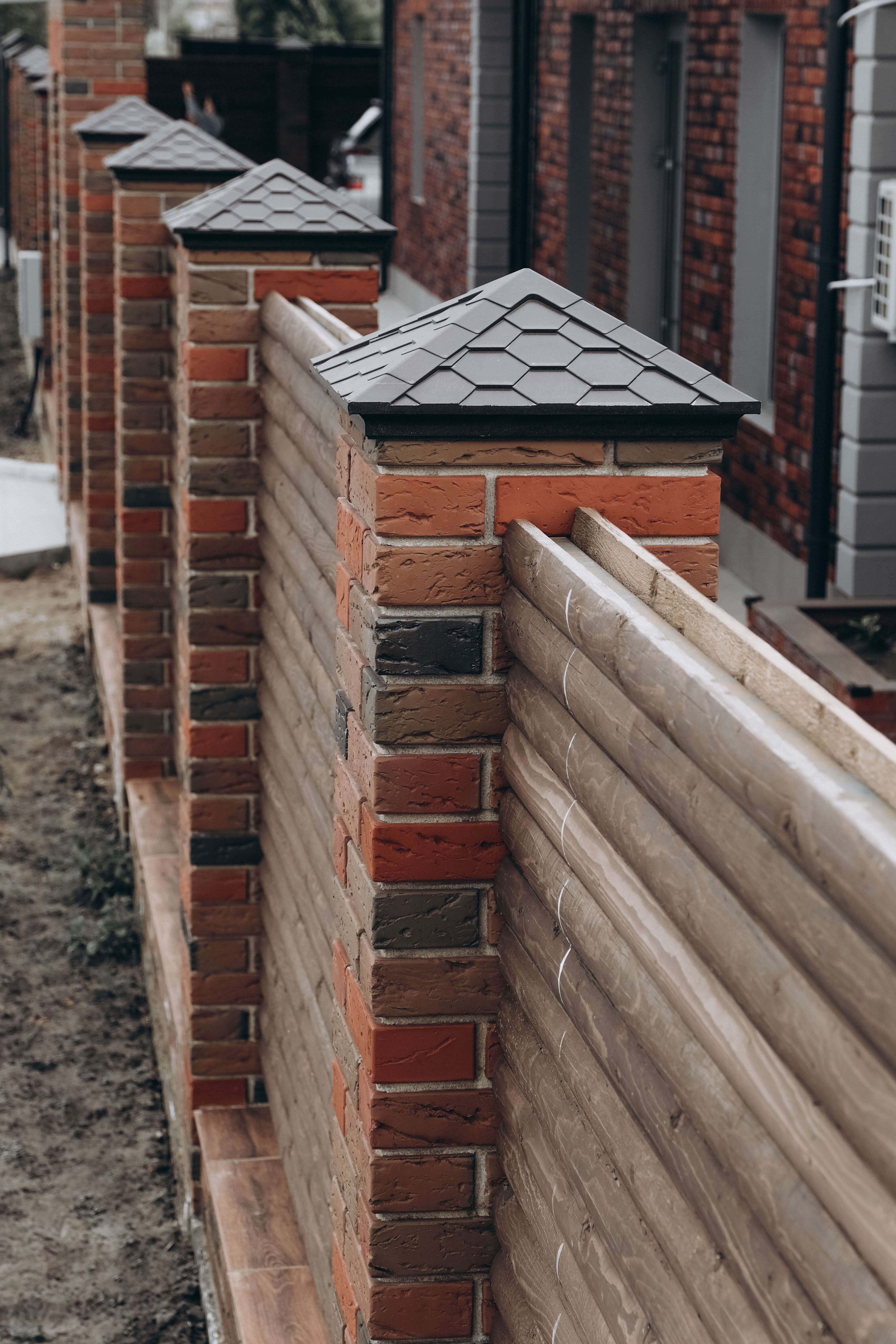 Колпак Zking Эверест Коричневый на столб 1.5х1.5 кирпича (390х390мм) в Томске фото