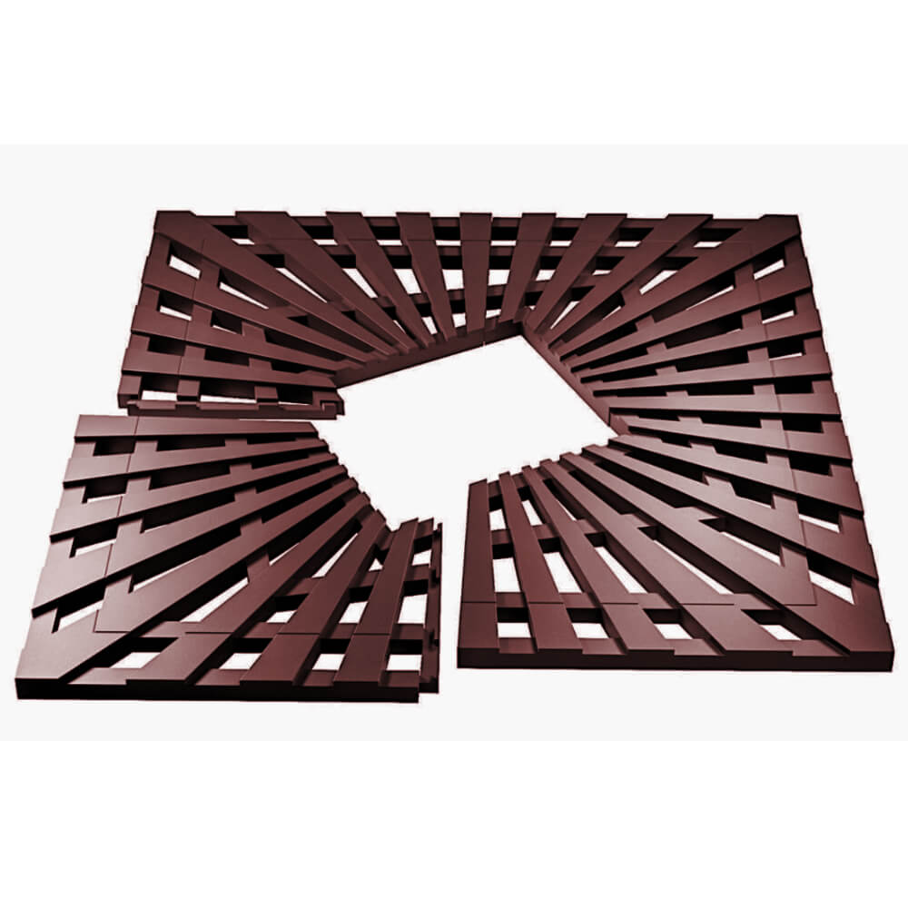 Приствольная решетка для дерева ZKING ATMOSPHERE 1.2х1.2м Коричневая в Томске фото