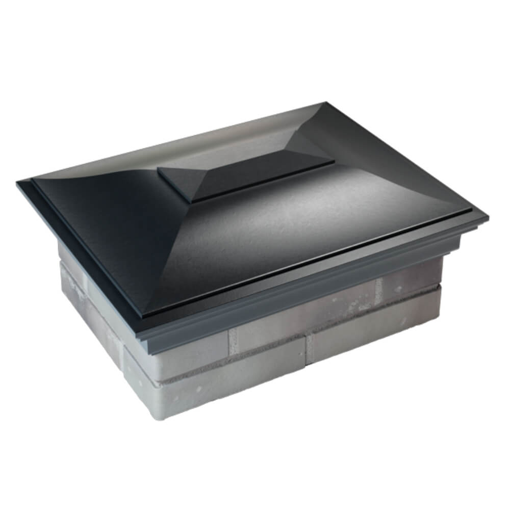 Колпак Zking Монблан Черный на столб 2х1.5 кирпича (515х385мм) Томск фото