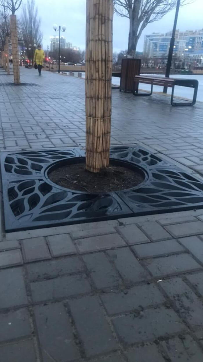 Приствольная решетка для дерева ZKING CRUST 1.2х1.2м Черная в Томске фото