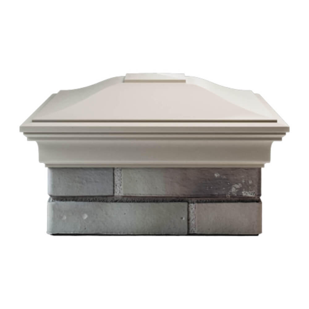 Колпак Zking Монблан Бежевый на столб 1.5х1.5 еврокирпича 0.7НФ (355х355мм) Томск фото