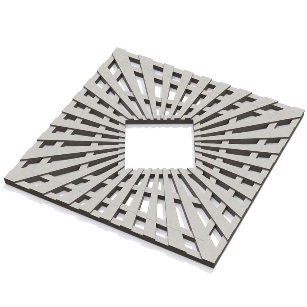 Приствольная решетка для дерева ZKING ATMOSPHERE 1.2х1.2м Бежевая в Томске фото