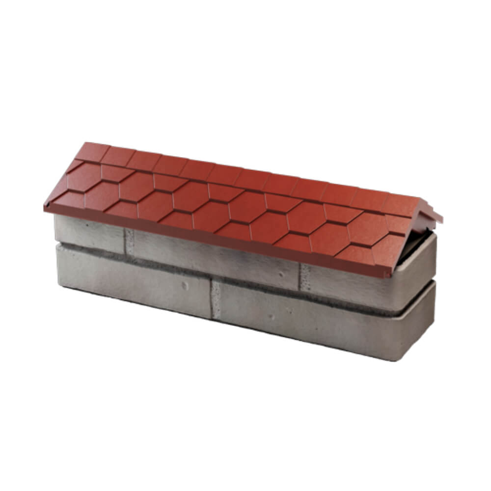 Парапет Zking Эверест Красный с посадкой на 0.5 кирпича (130мм) в Томске фото