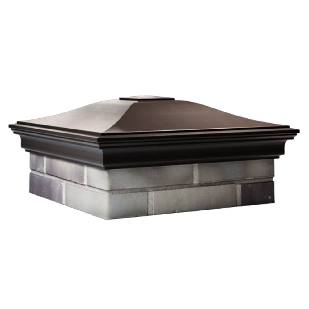 Колпак Zking Монблан Коричневый на столб 2х2 кирпича (515х515мм) в Томске фото