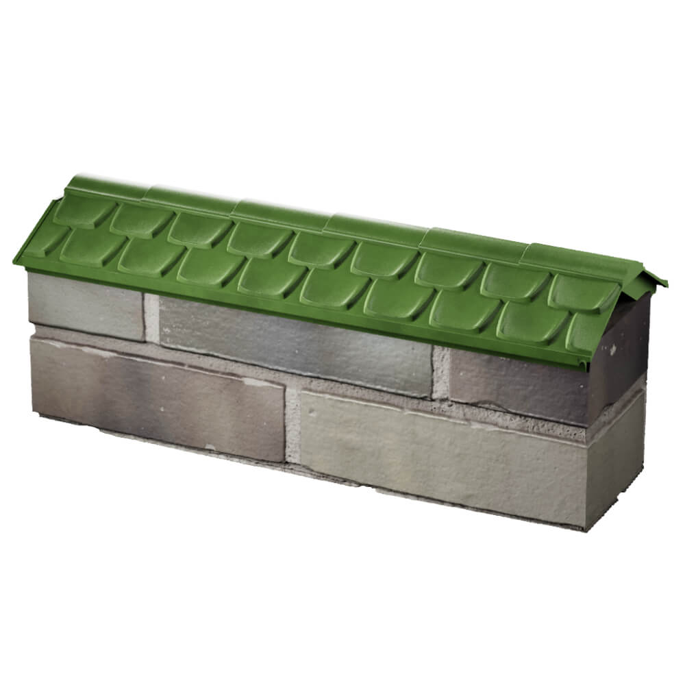 Парапет Zking Эльбрус Зеленый с посадкой на 0.5 кирпича (130мм) в Томске фото