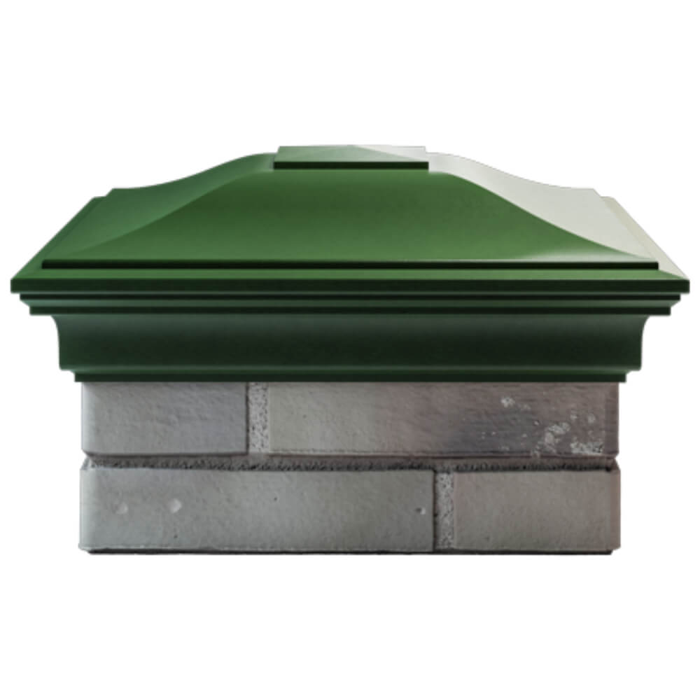 Колпак Zking Монблан Зеленый на столб 1.5х1.5 кирпича (385х385мм) Томск фото
