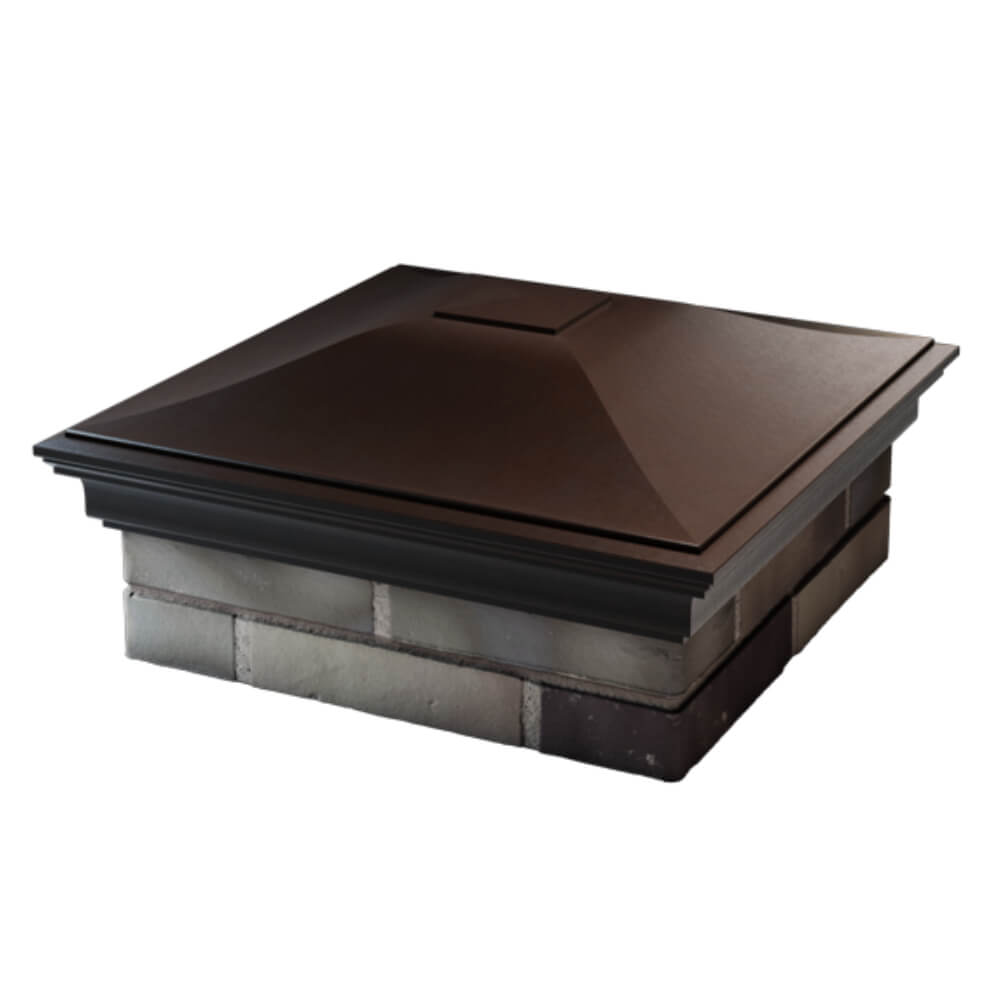 Колпак Zking Монблан Коричневый на столб 2х2 кирпича (515х515мм) в Томске фото