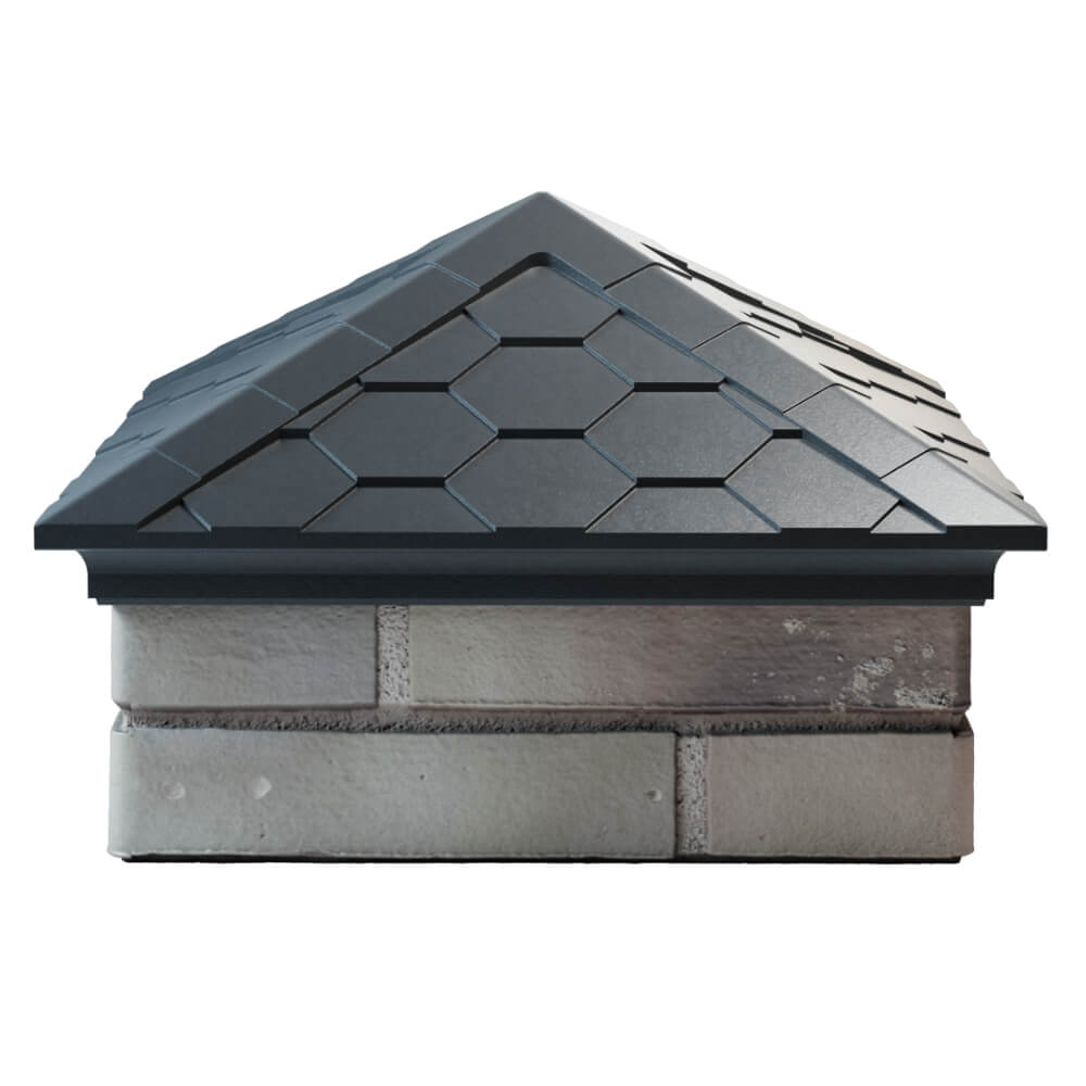 Колпак Zking Эверест Серый на столб 1.5х1.5 кирпича (390х390мм) Томск фото