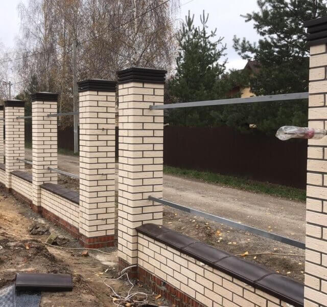 Колпак Zking Бона ХайТек Коричневый на столб 1.5х1.5 кирпича (385х385мм) в Томске фото