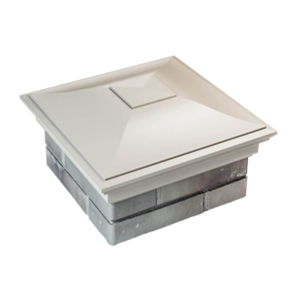 Колпак Zking Монблан Бежевый на столб 1.5х1.5 еврокирпича 0.7НФ (355х355мм) в Томске фото