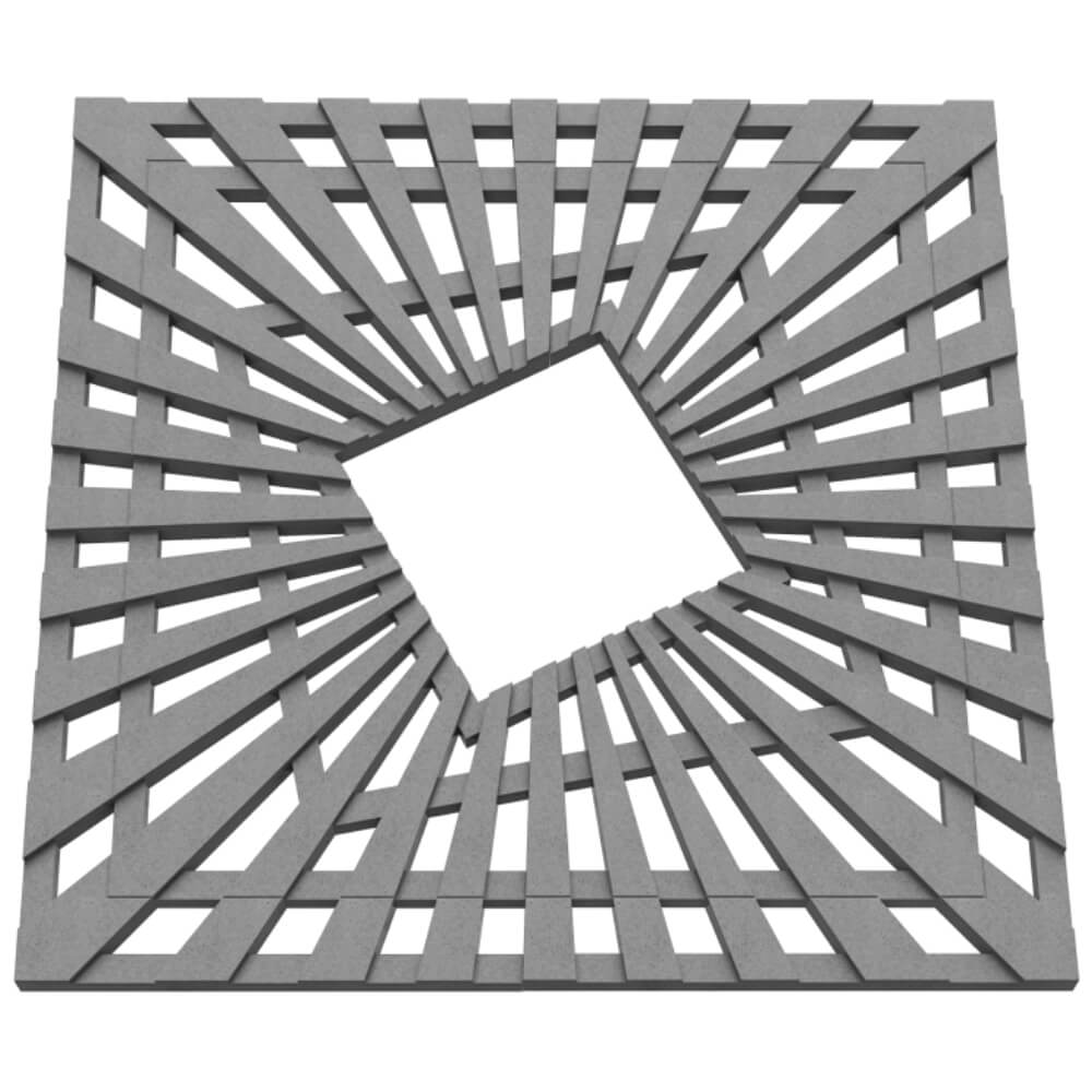 Приствольная решетка для дерева ZKING ATMOSPHERE 1.2х1.2м Серая в Томске фото