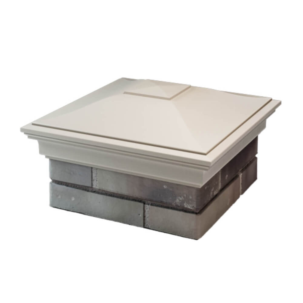 Колпак Zking Монблан Бежевый на столб 1.5х1.5 еврокирпича 0.7НФ (355х355мм) в Томске фото