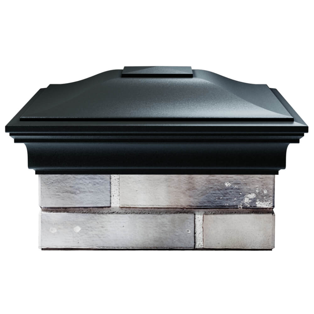 Колпак Zking Монблан Черный на столб 1.5х1.5 кирпича (385х385мм) Томск фото