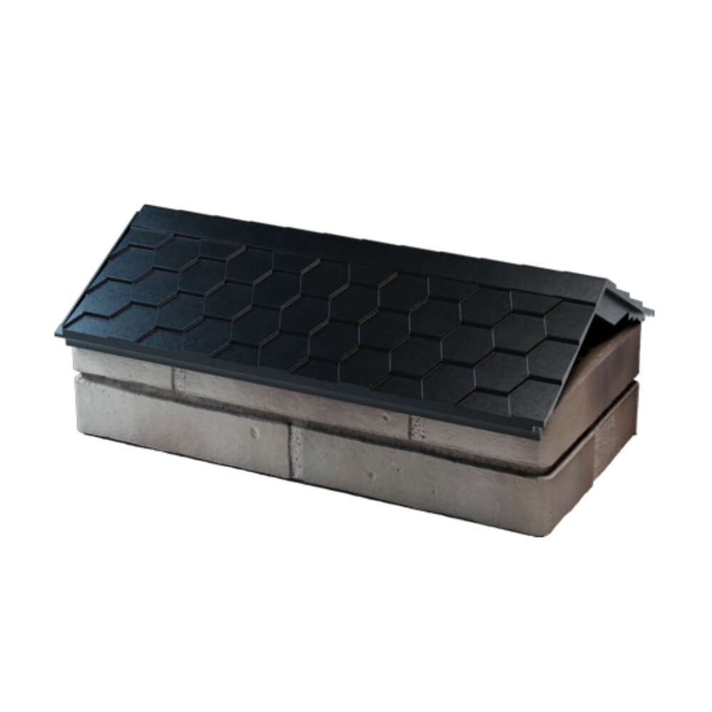 Парапет Zking Эверест Черный с посадкой на 1 кирпич (200/225/255мм) в Томске фото