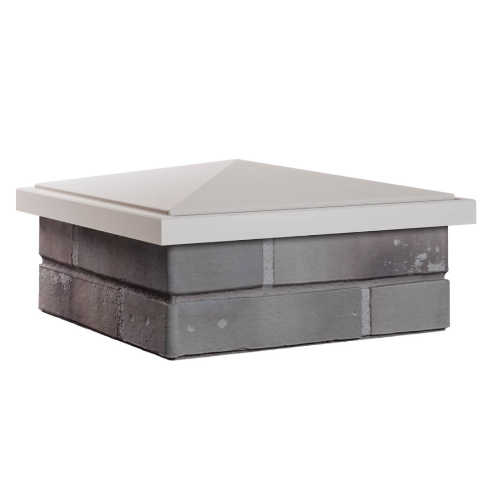 Колпак Zking БонаМоно Бежевый на столб 1.5х1.5 кирпича (385х385, 400х400мм) в Томске фото