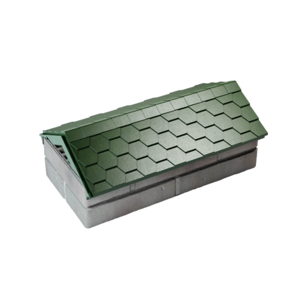 Парапет Zking Эверест Зеленый с посадкой на 1 кирпич (200/225/255мм) в Томске фото