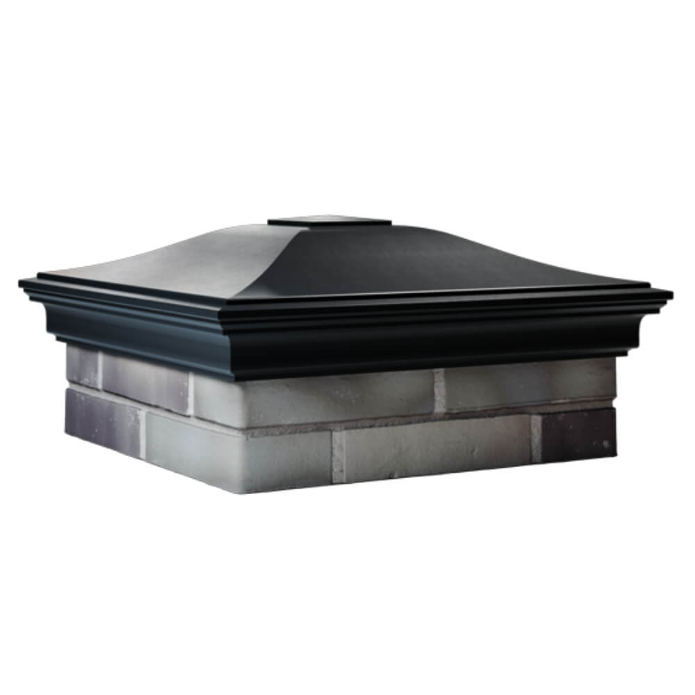 Колпак Zking Монблан Черный на столб 2х2 кирпича (515х515мм) в Томске фото