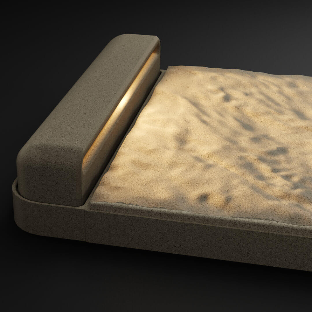 LED Светильник для шаговой плиты STONE Светлая Галька 330х75х98мм Томск фото