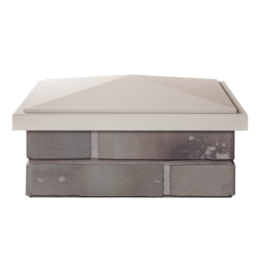 Колпак Zking БонаМоно Бежевый на столб 1.5х1.5 кирпича (385х385, 400х400мм) Томск фото