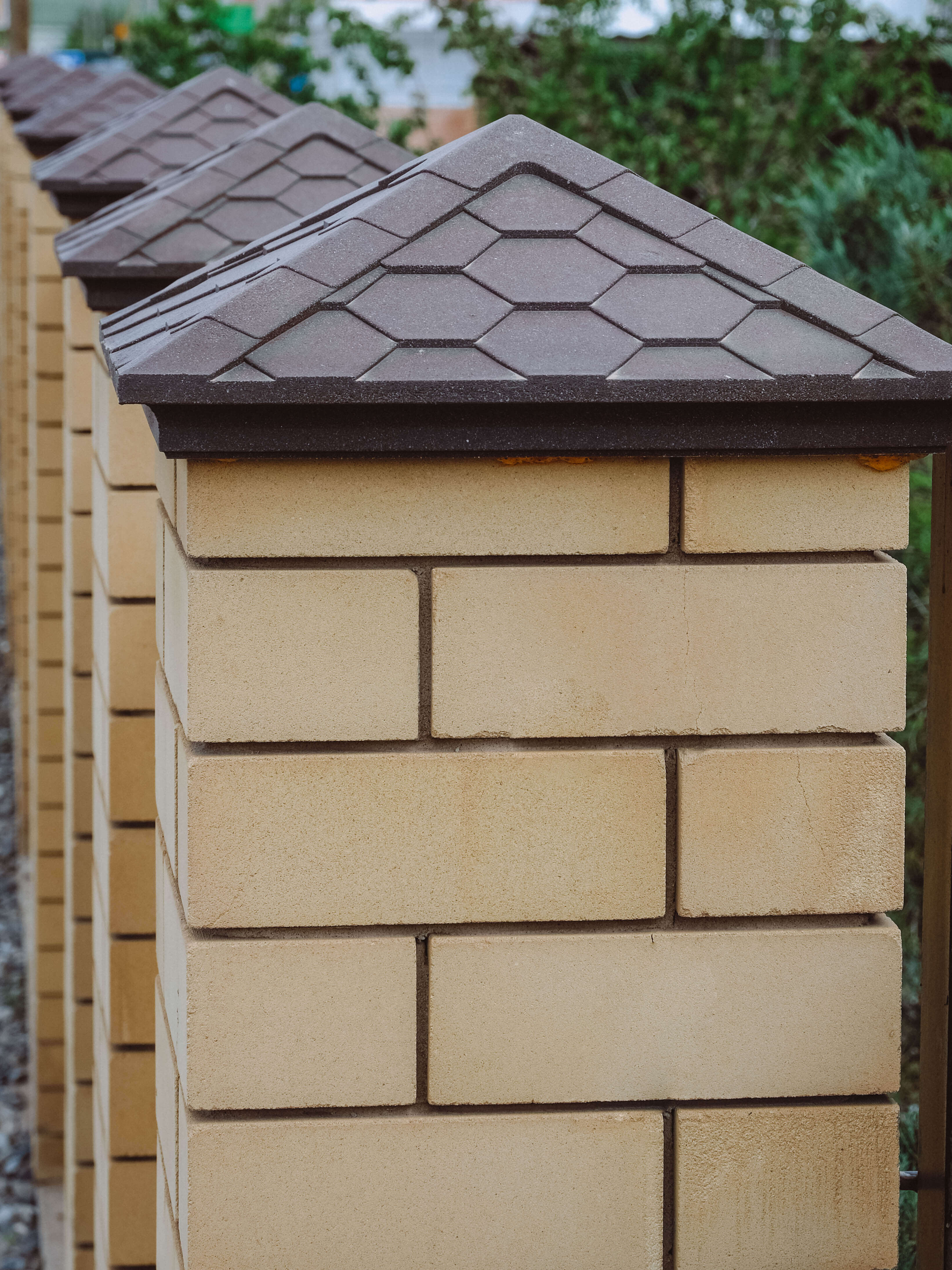 Колпак Zking Эверест Коричневый на столб 1.5х1.5 кирпича (390х390мм) в Томске фото