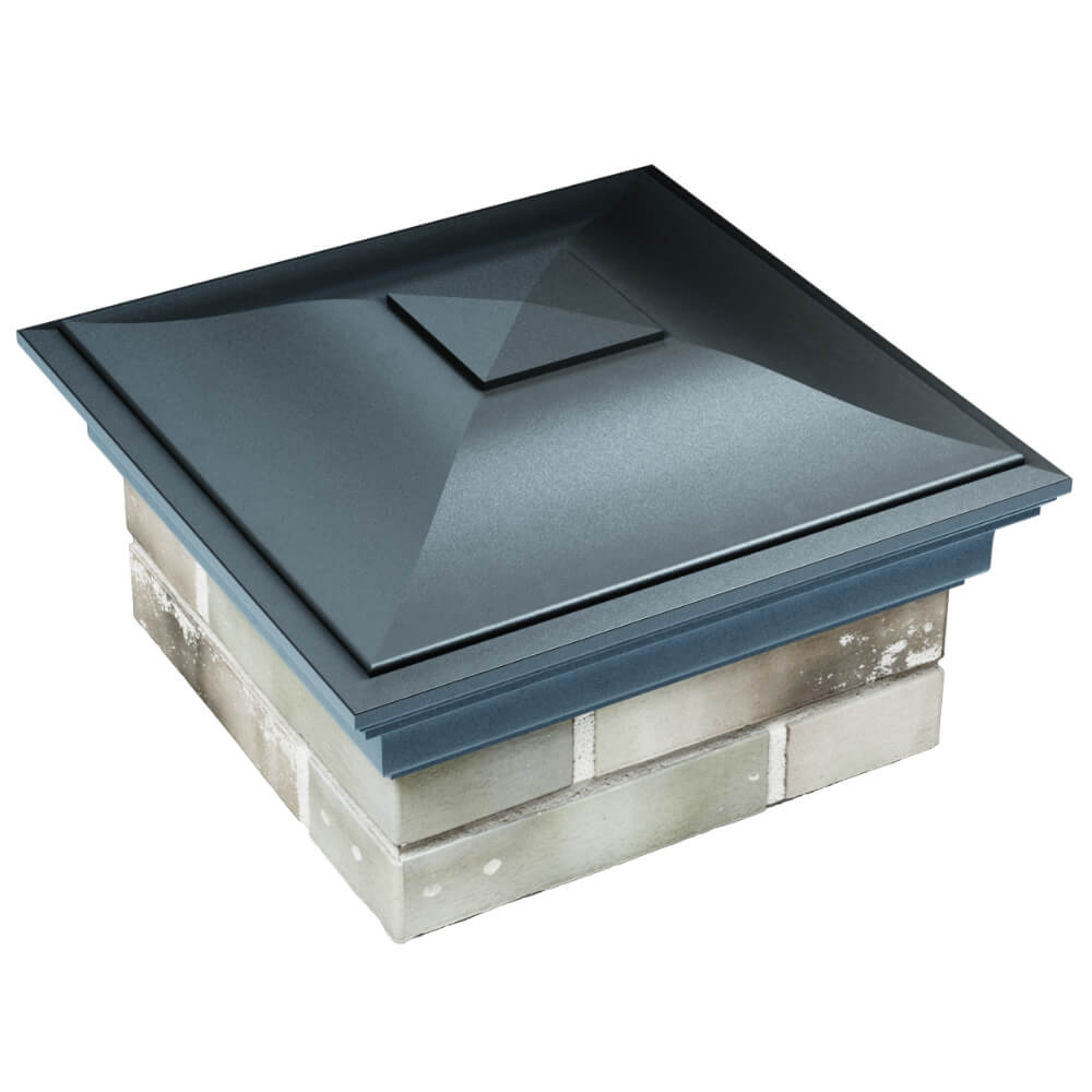 Колпак Zking Монблан Серый на столб 1.5х1.5 кирпича (385х385мм) в Томске фото