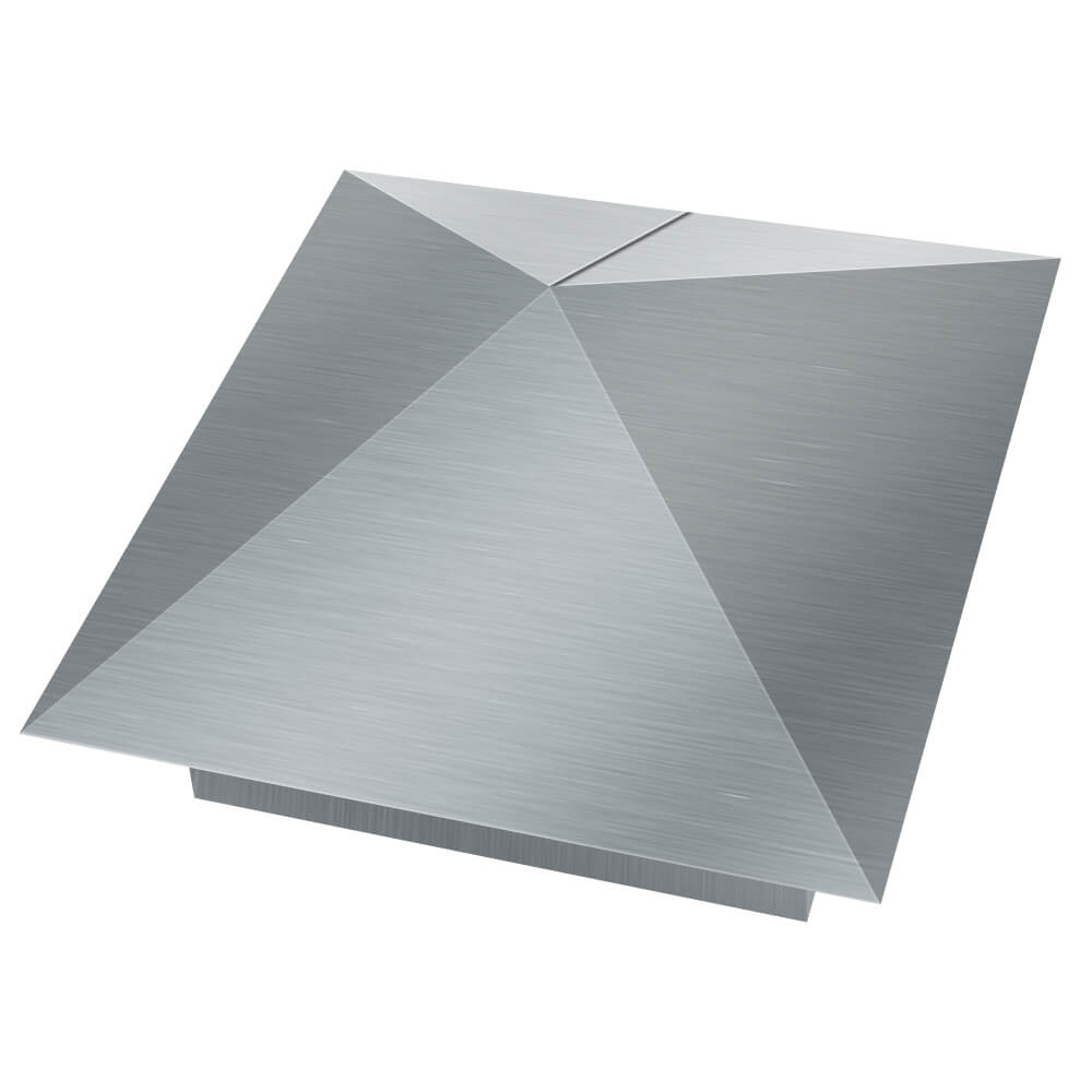 Колпак металлический 380х380мм оцинкованный заборный Томск фото