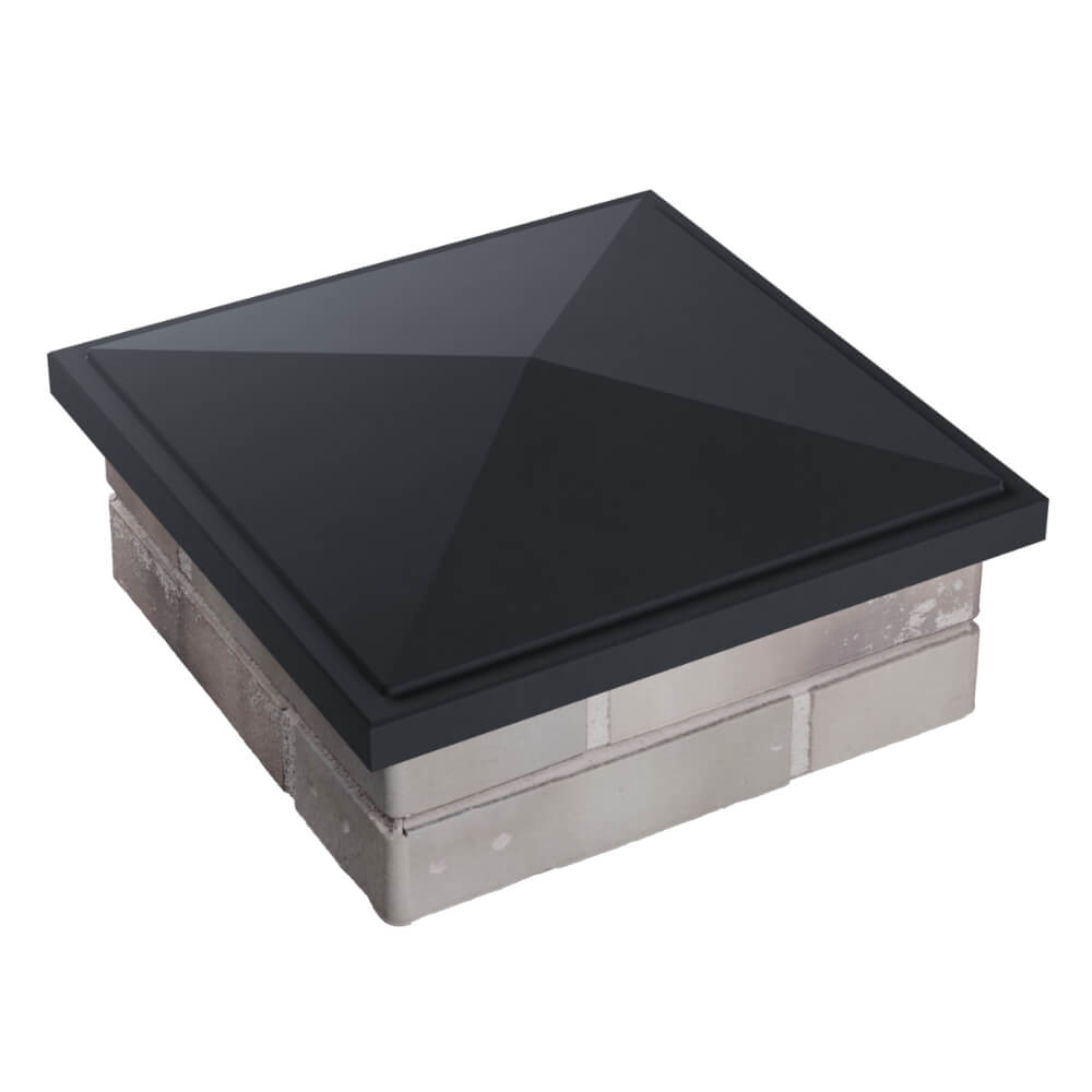 Колпак Zking БонаМоно Серый на столб 1.5х1.5 кирпича (385х385, 400х400мм) в Томске фото