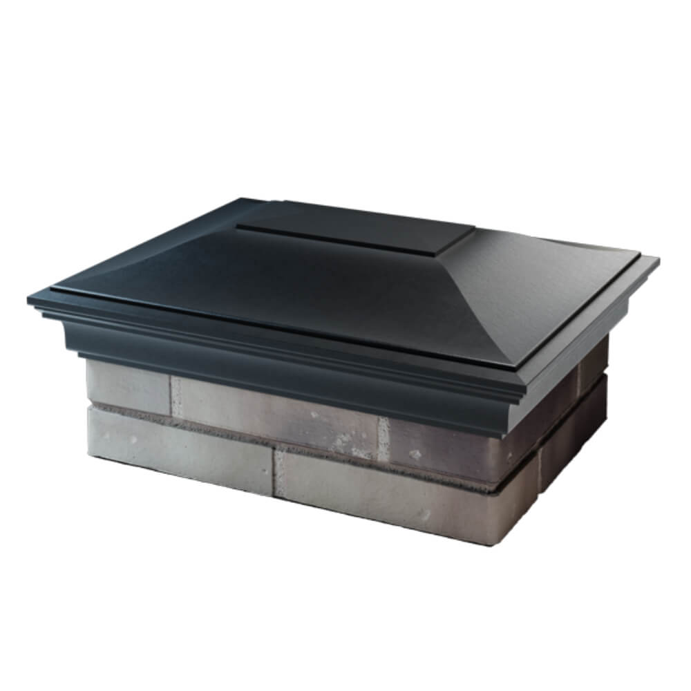 Колпак Zking Монблан Черный на столб 2х1.5 кирпича (515х385мм) в Томске фото