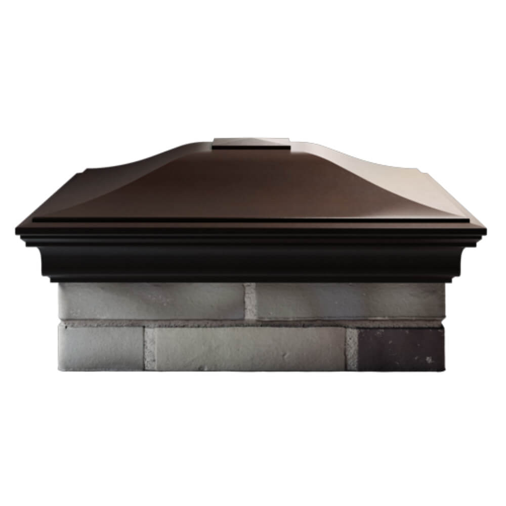 Колпак Zking Монблан Коричневый на столб 2х2 кирпича (515х515мм) в Томске фото
