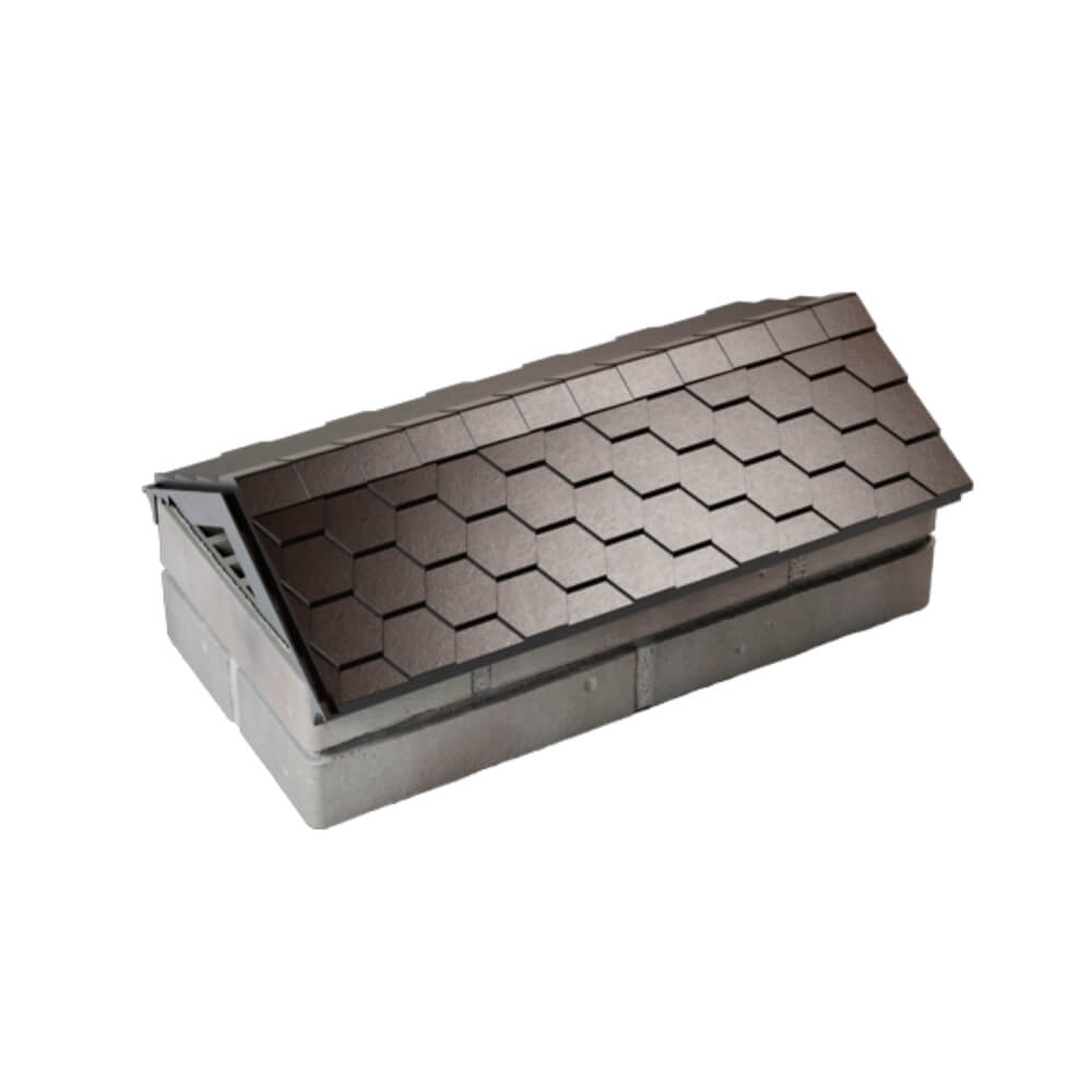 Парапет Zking Эверест Коричневый с посадкой на 1 кирпич (200/225/255мм) в Томске фото