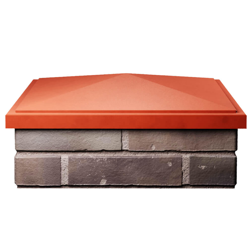 Колпак Zking БонаМоно Красный на столб 2х2 кирпича (515х515, 530х530мм) Томск фото