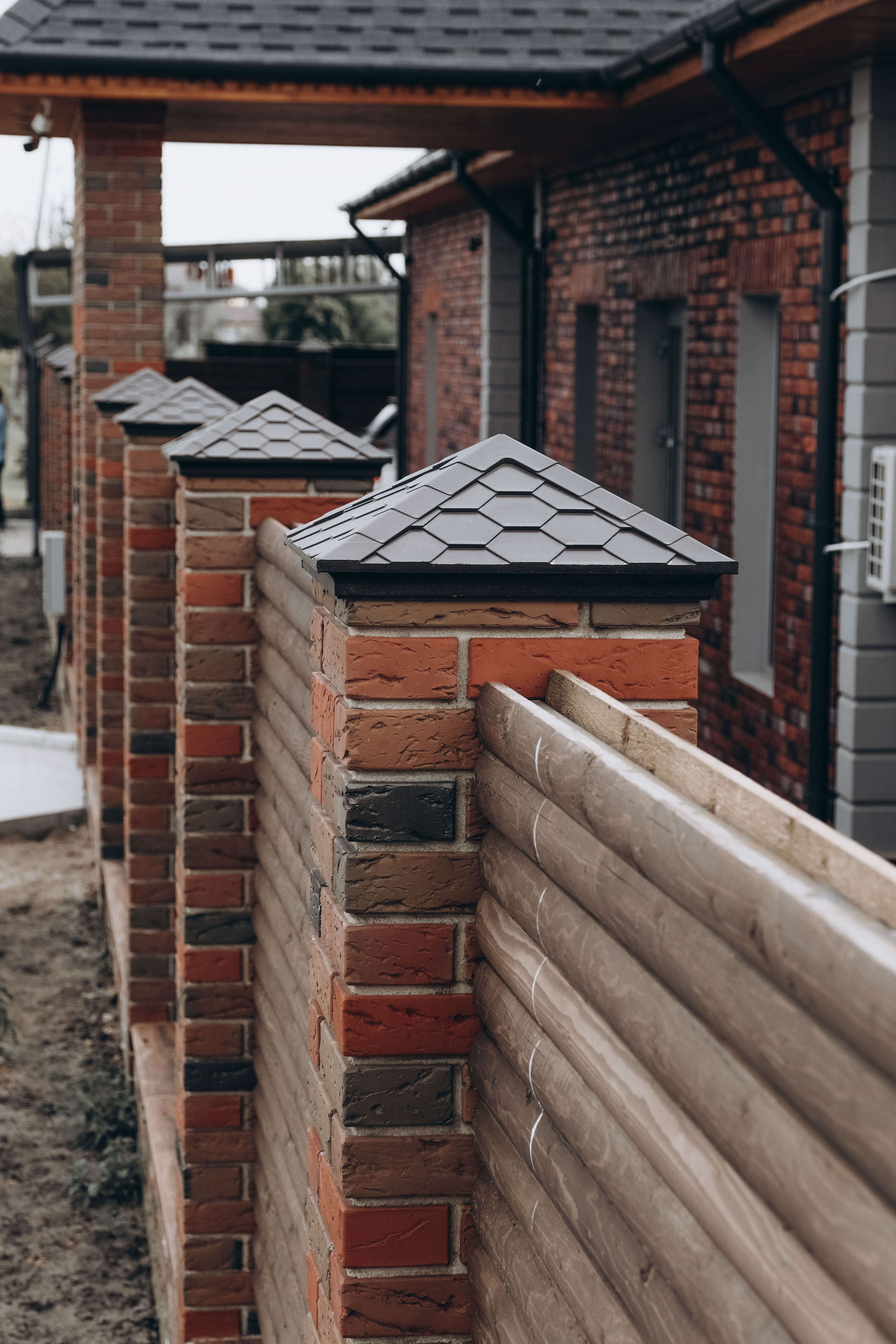 Колпак Zking Эверест Коричневый на столб 1.5х1.5 кирпича (390х390мм) в Томске фото