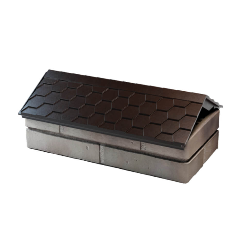 Парапет Zking Эверест Коричневый с посадкой на 1 кирпич (200/225/255мм) в Томске фото