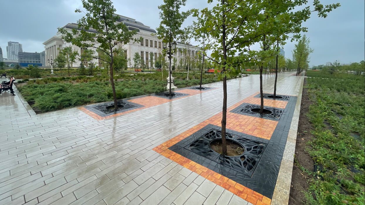 Приствольная решетка для дерева ZKING CRUST 1.2х1.2м Черная в Томске фото