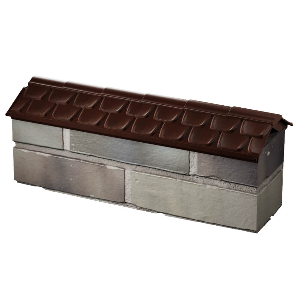 Парапет Zking Эльбрус Коричневый с посадкой на 0.5 кирпича (130мм) в Томске фото