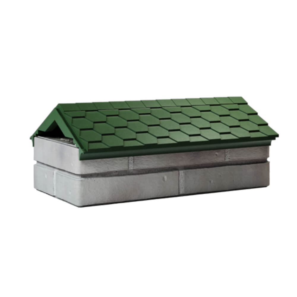 Парапет Zking Эверест Зеленый с посадкой на 1 кирпич (200/225/255мм) Томск фото