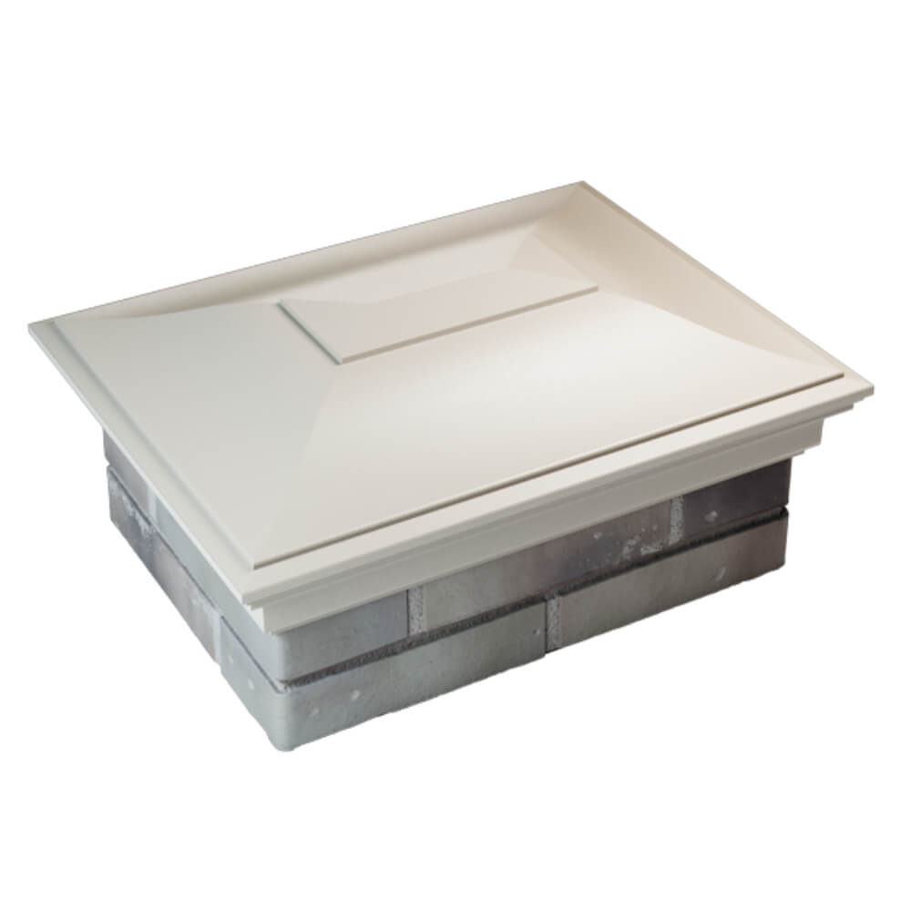 Колпак Zking Монблан Бежевый на столб 2х1.5 кирпича (515х385мм) Томск фото