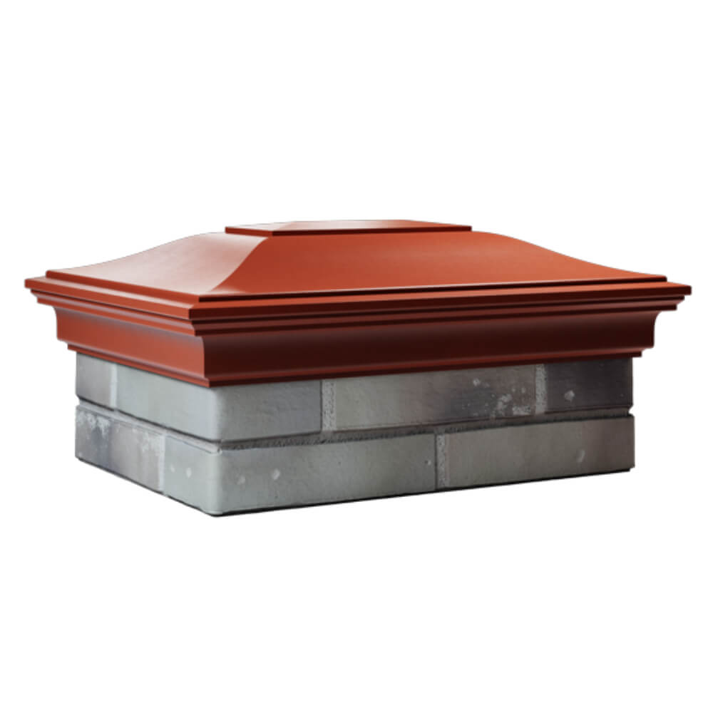 Колпак Zking Монблан Красный на столб 2х1.5 кирпича (515х385мм) в Томске фото